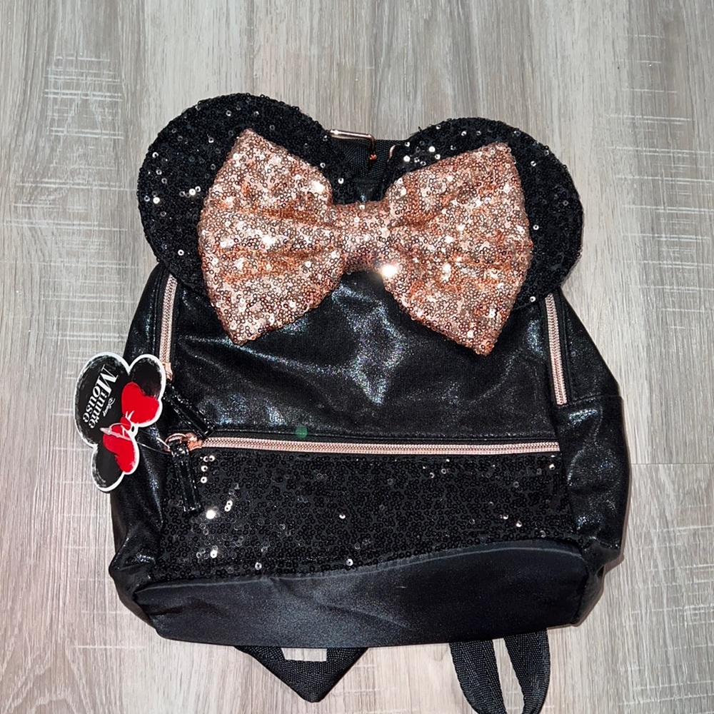 Disney Mickey Minnie Mouse sequin purse book bag